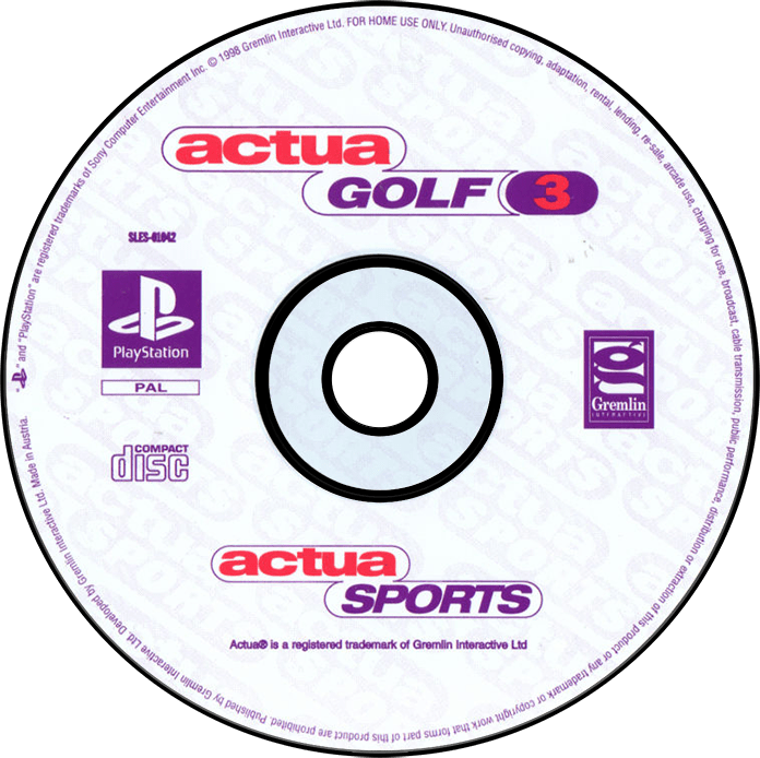Actua Golf 3 screenshot 3 for Playstation